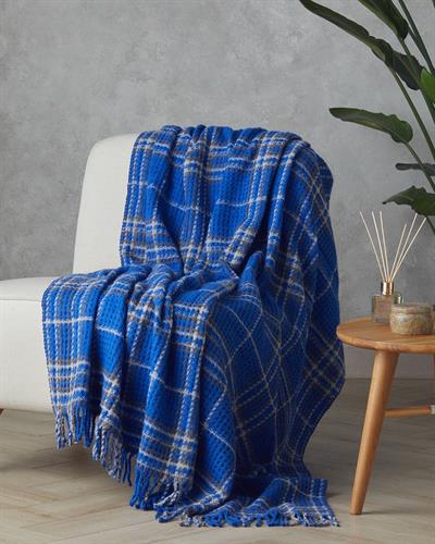 Love Bath Шал За Диван 130x170 см Син - Сив