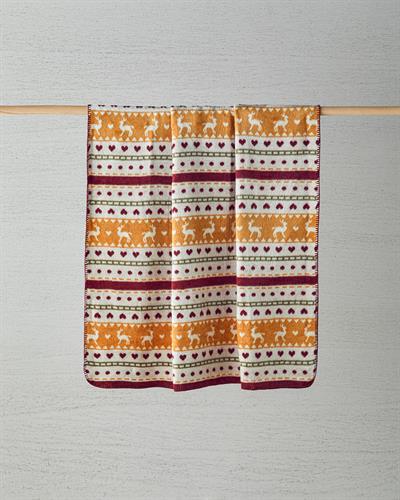 Love deers Тв Одеяло Акрил 130x170 см Червен