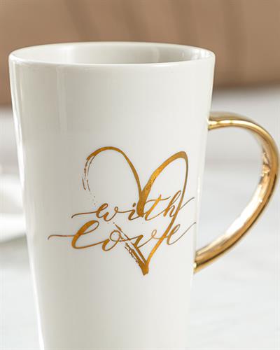 Love Чаша New Bone, Златисто, 400 Ml