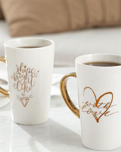 Love Чаша New Bone, Златисто, 400 Ml