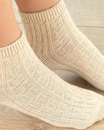 Lovely Чорап С Дълга Дължина Дамски, Памучен, Бежово, 36-40