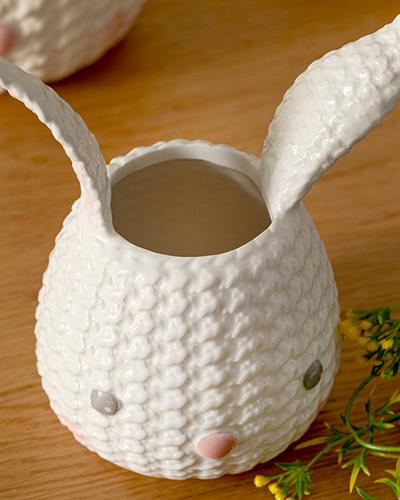 Lovely Bunny Саксия Бяло, 10.8 X 10 X 15.7 Cm