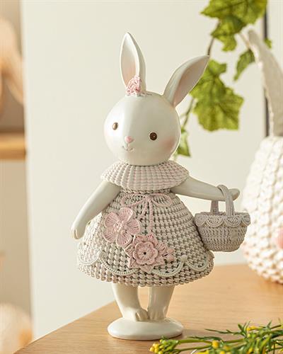 Lovely Bunny Дрънкулка Бяло, 12.3 X 8 X 20.5 Cm