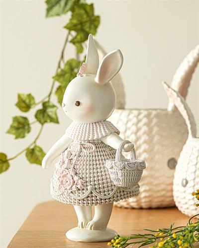 Lovely Bunny Дрънкулка Бяло, 12.3 X 8 X 20.5 Cm