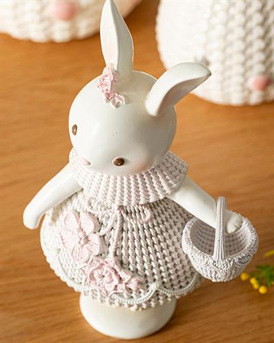 Lovely Bunny Дрънкулка Бяло, 12.3 X 8 X 20.5 Cm