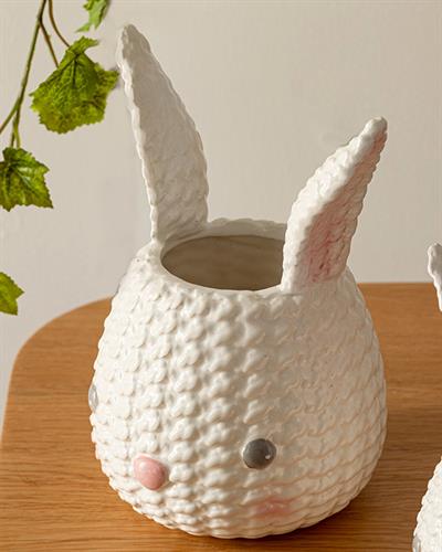 Lovely Bunny Саксия Бяло, 17.2 X 13.6 X 20.5 Cm