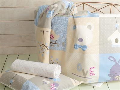 Lovely Pach Бебешки Спален Комплект Памучен, Бежово, 100 X 150 Cm