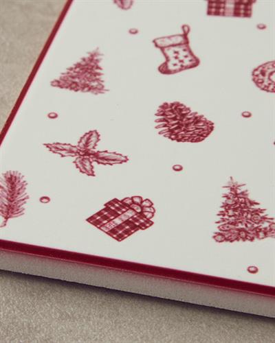 Lovely Winter Подложка За Чаша Керамика 10,8 см Червен