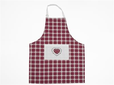 Loving КУХНЕНСКА ПРЕСТИЛКА Памучен 70x90 cm White-Red