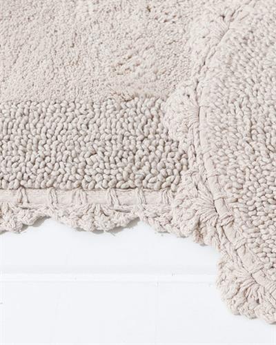 Loya Комплект Постелки За Баня Памучен 60x90 + 40x60 см Сив