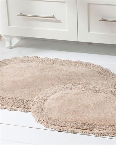 Loya ПОСТЕЛКА ЗА БАНЯ КО Памучен 60x90 + 40x60 cm Beige