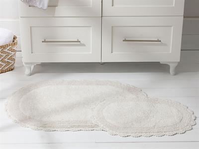 Loya ПОСТЕЛКА ЗА БАНЯ КО Памучен 60x90 + 40x60 cm Ecru