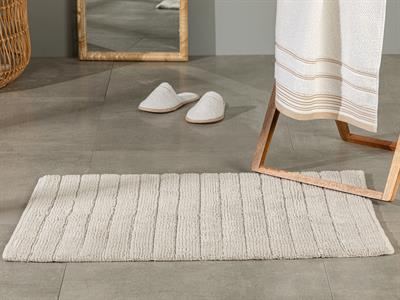 Lucca Постелка За Баня Памучен 60x90 см Сив