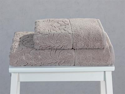 Lucca ХАВЛИЯ ЗА БАНЯ КОМПЛ Жакардов 70x140 cm + 50x80 cm Beige