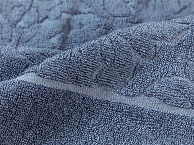 Lucca ХАВЛИЯ ЗА БАНЯ КОМПЛ Жакардов 70x140 cm + 50x80 cm Dark Blue.