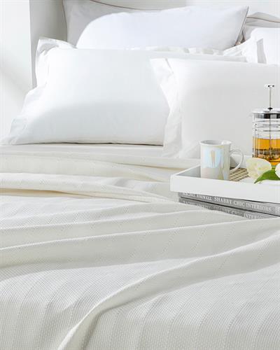 Lucent Комплект Пике Двоен Размер, Памучен, Перла, 200 X 220 Cm