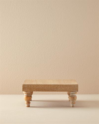 Lukas Декоративен Поднос Дървен 24x24x10 см Натурален