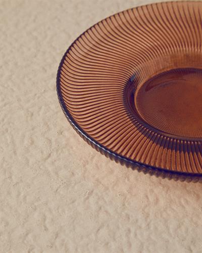 Luke Чаена Чиния Стъкло, Кафяво., 12 Cm