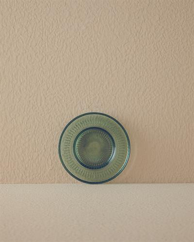Luke Чаена Чиния Стъкло, Зелено, 12 Cm