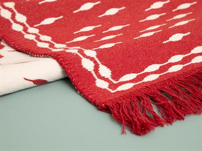 Luke Килим Тъкан 80x150 cm Червен