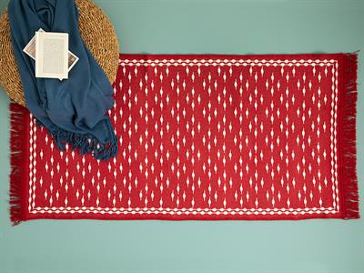 Luke Килим Тъкан 80x150 cm Червен