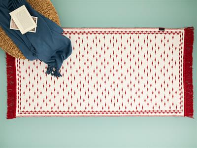 Luke Килим Тъкан 80x150 cm Червен