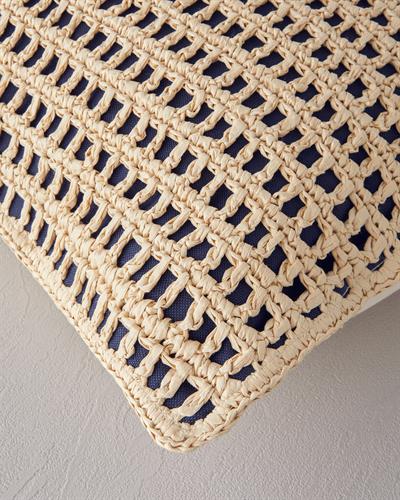 Luly Декоративна Възглавница Рафия 45x45 см Натурален