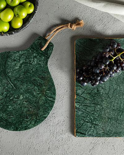 Luna Табло За Представяне Мрамор, Тъмно Зелено, 30 Cm