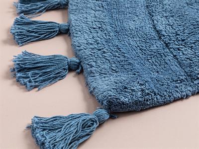 Luna Постелка За Баня Памучен 55X90 см Светлосин