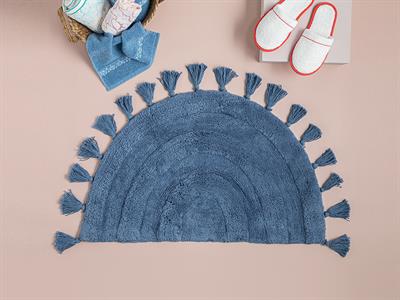 Luna Постелка За Баня Памучен 55X90 см Светлосин