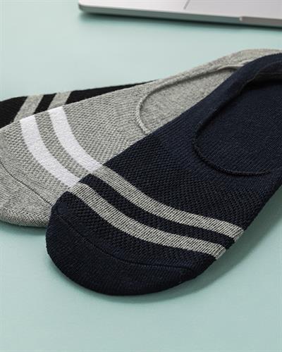 Lupus Чорапи Мъжки 3 Бр., Памучен, Сиво-Бяло, 40-44