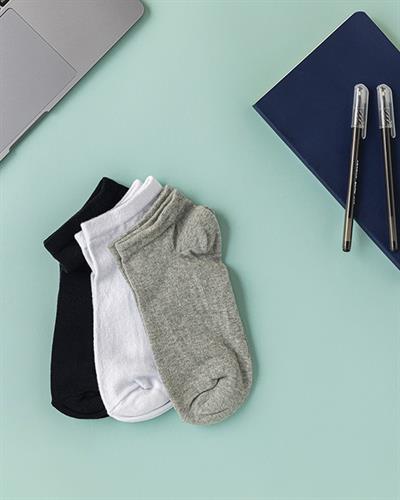 Lupus Чорапи Мъжки 3 Бр., Памучен, Сиво-Бяло, 40-44