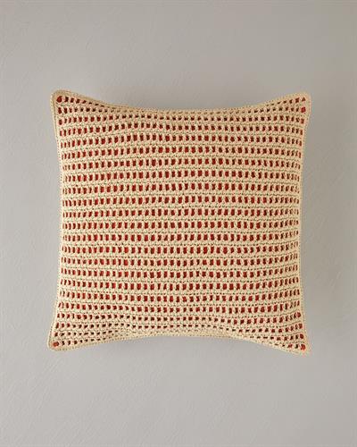 Lura Декоративна Възглавница Рафия 45x45 см Натурален