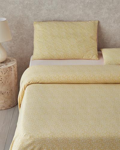 Спален Комплект Двоен Лесно за гладене 200x220 см Оранжев - Жълт