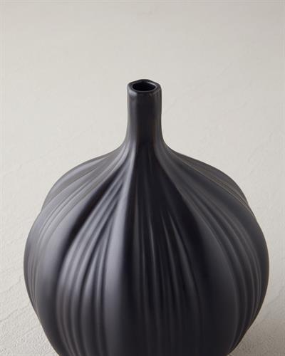Lusia Ваза 19 см Черен