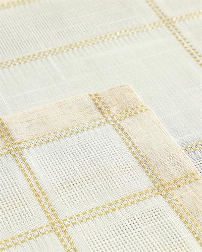 Luxe Linen Look Американзки Сервиз 2Бр., Полиестер, Бяло Злато, 30 X 45 Cm