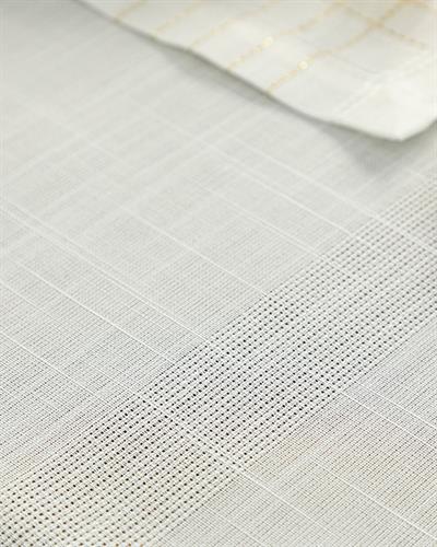 Luxury Polyestere Table Cloth 157x300 cm White-Gold