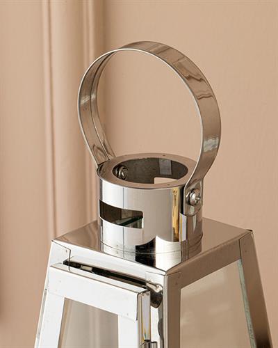 Luxury Lantern 13x13x25 cm Silver.