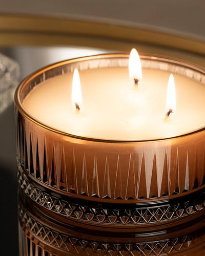 Luxury Scented Candle 13,5x13,5x6 cm Brown Sugar