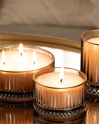 Luxury Scented Candle 13,5x13,5x6 cm Brown Sugar