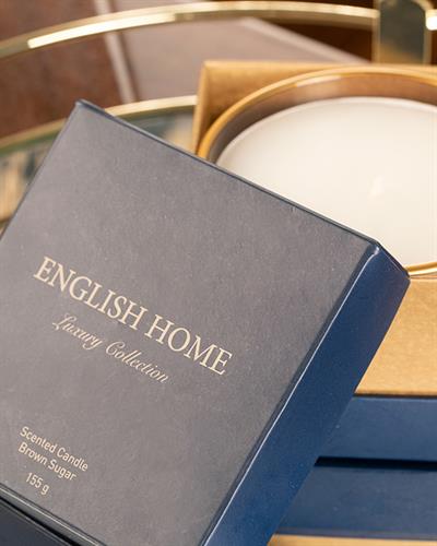 Luxury Scented Candle 13,5x13,5x6 cm Brown Sugar