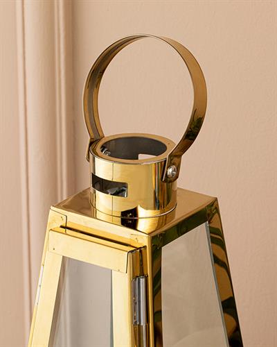 Luxury Lantern 13x13x25 cm Gold