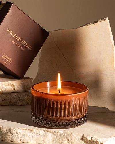 Luxury Ароматен Свещ Карамелено Кафяво, 155 G