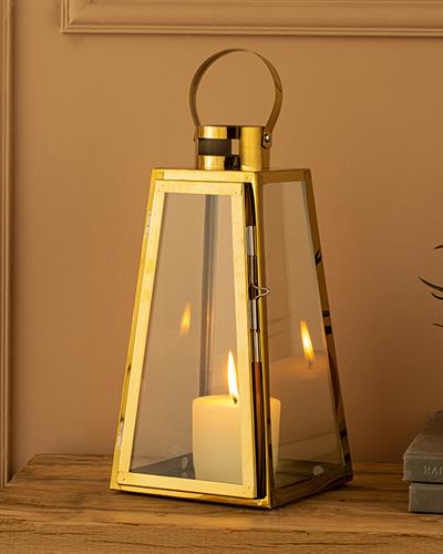 Luxury Lantern 16x16x31 cm Gold