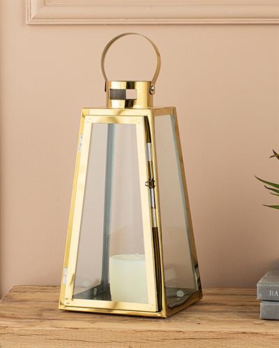 Luxury Lantern 16x16x31 cm Gold