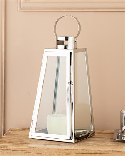 Luxury Lantern 16x16x31 cm Silver.