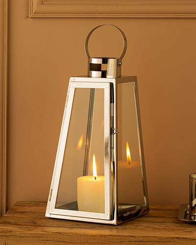 Luxury Lantern 16x16x31 cm Silver.
