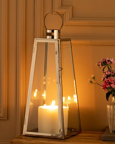 Luxury Lantern 20x20x46 cm Silver.