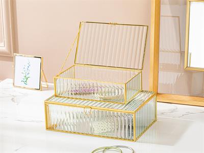 Luxury Декоративна Кутия 24,8x24,8x25,3 см Златен