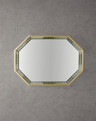 Luxury Декоративен Поднос Стъкло 32x23 см Златен